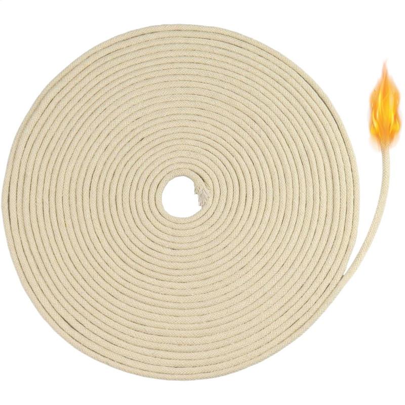 Candle Oil Supplies - فتائل لصنع الشموع 1 لفة/32.81 قدم