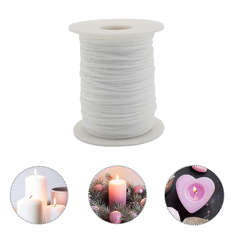 Candle Oil Supplies - 1 لفة 61 متر القطن جديلة