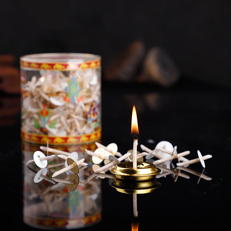 Candle Oil Supplies - 200 قطعة/صندوق لوازم صنع فتائل مصابيح