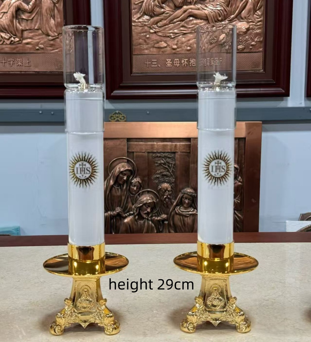 مصباح زيت كاثوليكي مع غطاء واق - مراجعة Candle Oil Supplies وسعره